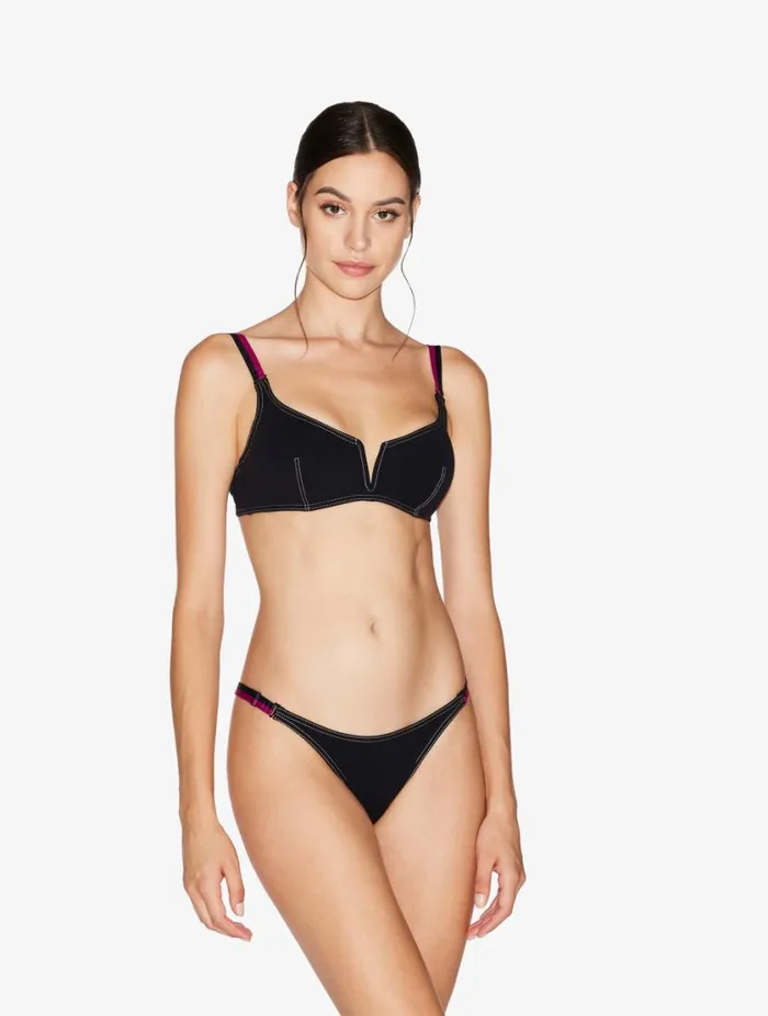 Triangle Bikini Top In Black Swim La Perla Bikinis