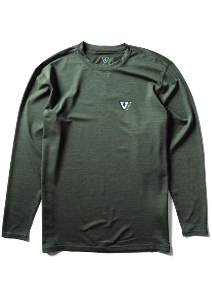 Twisted Eco Long Sleeve Sun Shirt Military Heather Men Vissla Wetsuits