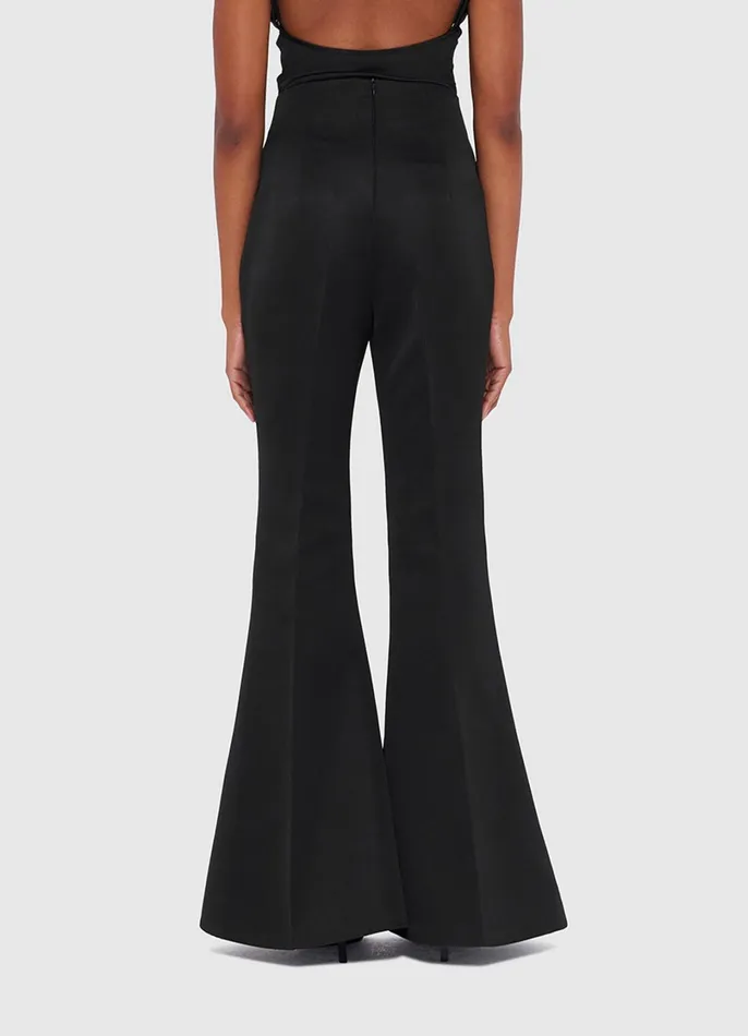 Two Piece Sets Women LEO LIN Maya Flared Pants 8211 Ebony