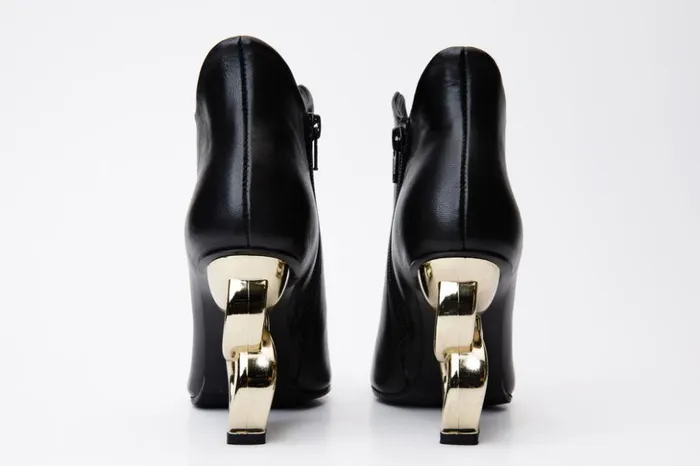 Vinci Leather Boots and Booties The Abriel Black Leather Ankle Boot 8211 Women