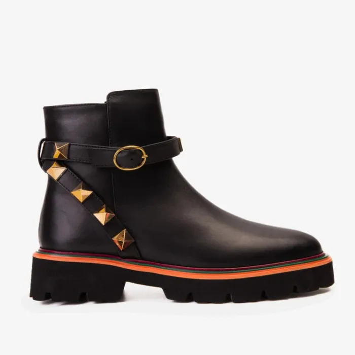 Vinci Leather Boots and Booties The Prag Black Leather Ankle Boot 8211 Women