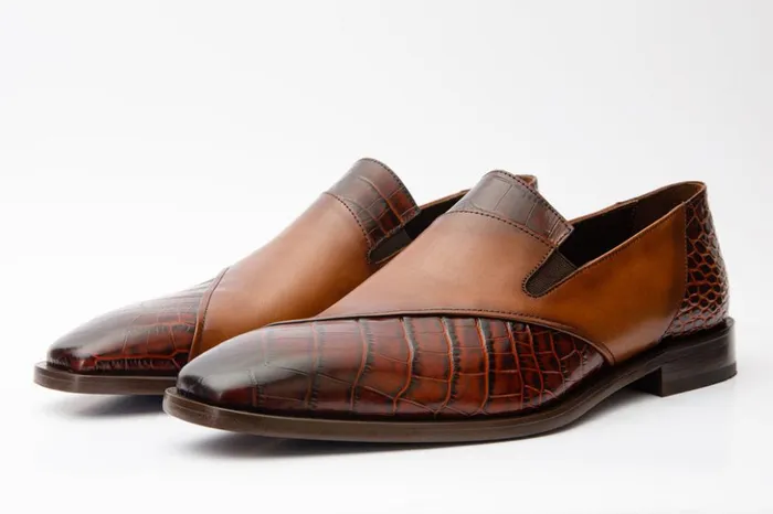 Vinci Leather Dress Shoes The Mississippi Tan Leather Loafer Shoe 8211 Men
