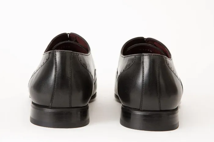 Vinci Leather Dress Shoes The Roma Black Leather Wingtip Oxford Shoe 8211 Men