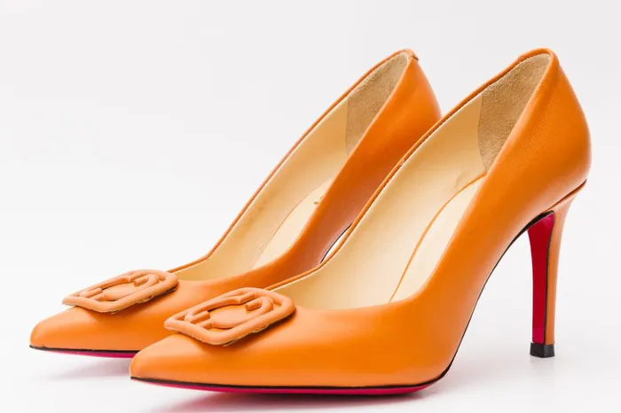 Vinci Leather Heels The Maneadero Orange Leather Pump Fuchsia Sole Shoe 8211 Women