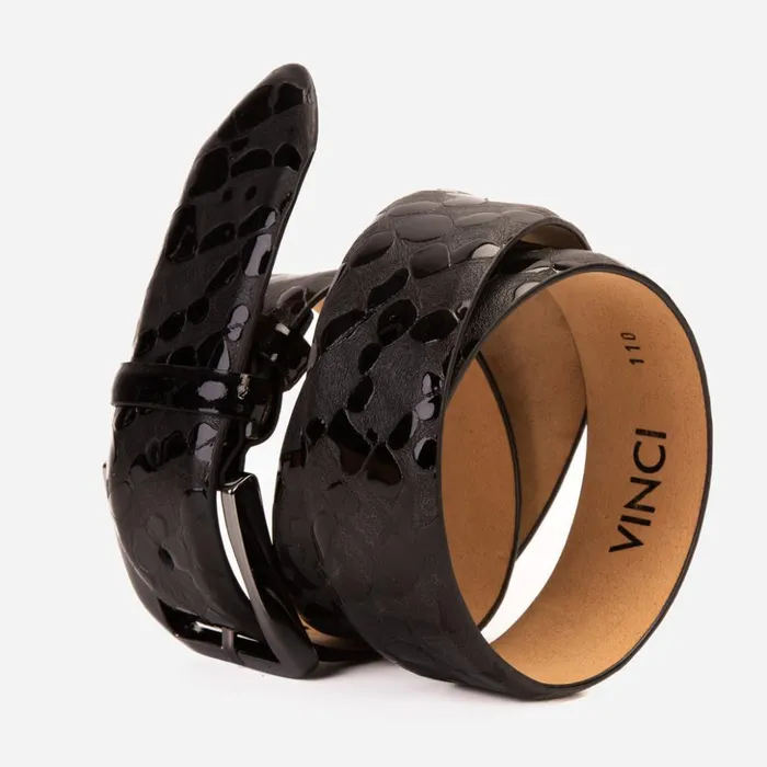 Vinci Leather Leather Belts The Arnold Black Leather Belt 8211 Men