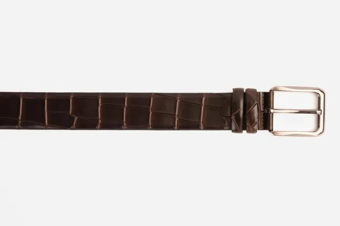 Vinci Leather Leather Belts The Patton Brown Color Calfskin Belt 8211 Men