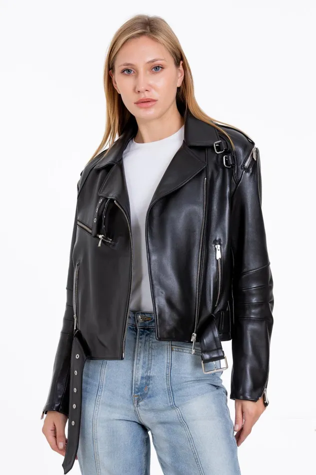 Vinci Leather Leather Jackets The Esquerra Leather Black Jacket 8211 Women