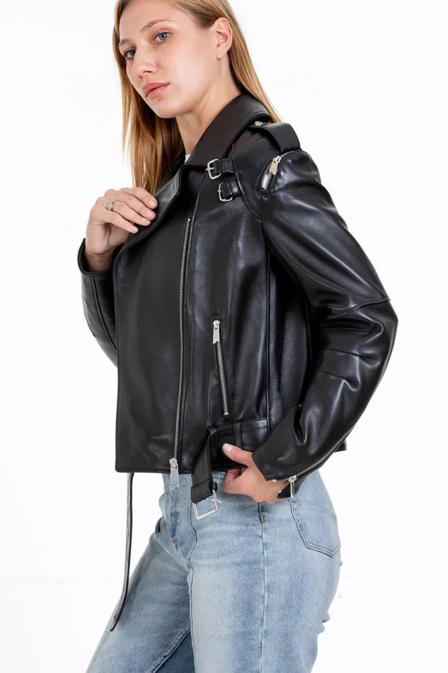 Vinci Leather Leather Jackets The Esquerra Leather Black Jacket 8211 Women