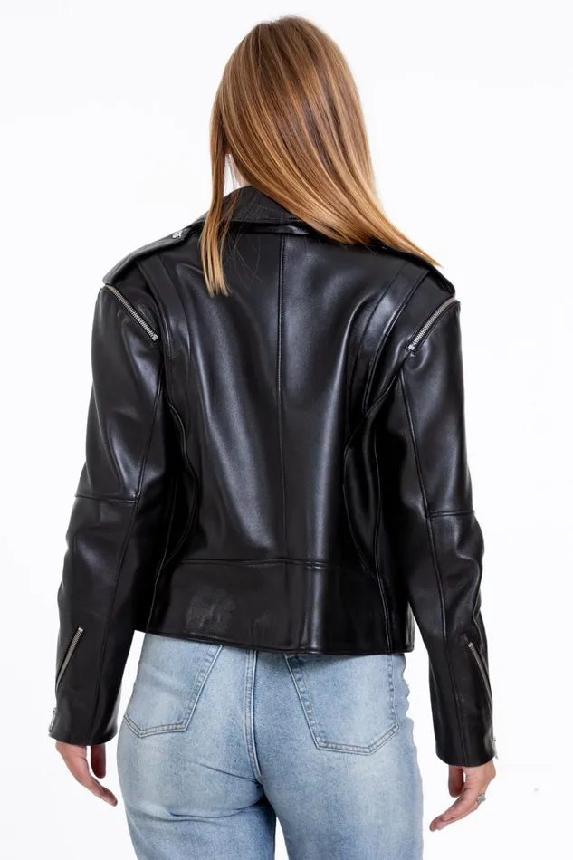 Vinci Leather Leather Jackets The Esquerra Leather Black Jacket 8211 Women