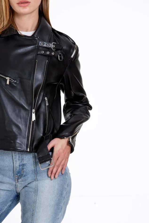 Vinci Leather Leather Jackets The Esquerra Leather Black Jacket 8211 Women