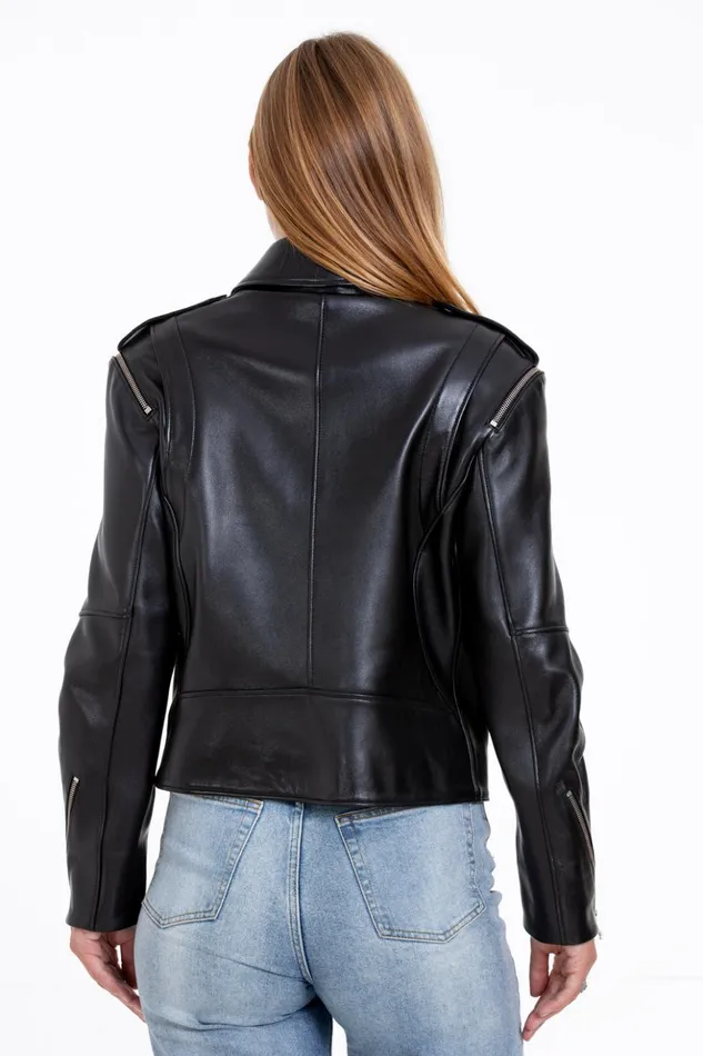 Vinci Leather Leather Jackets The Esquerra Leather Black Jacket 8211 Women