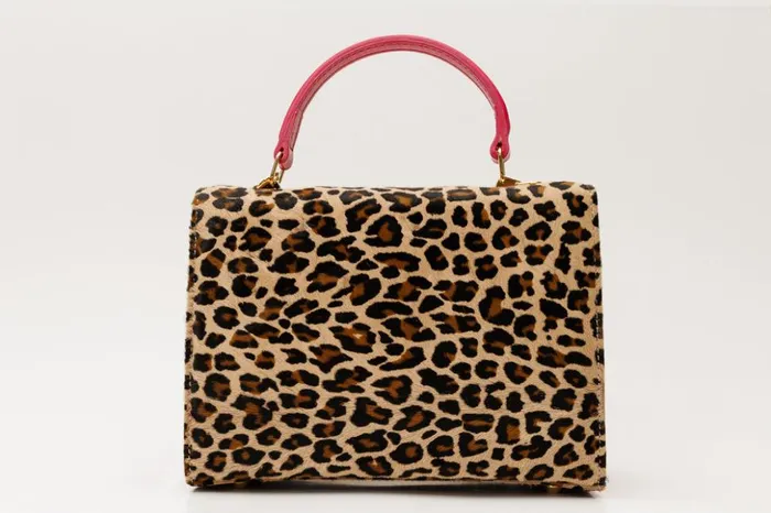 Vinci Leather Sandals The Olbia Leopard Leather Hanbag 8211 Women
