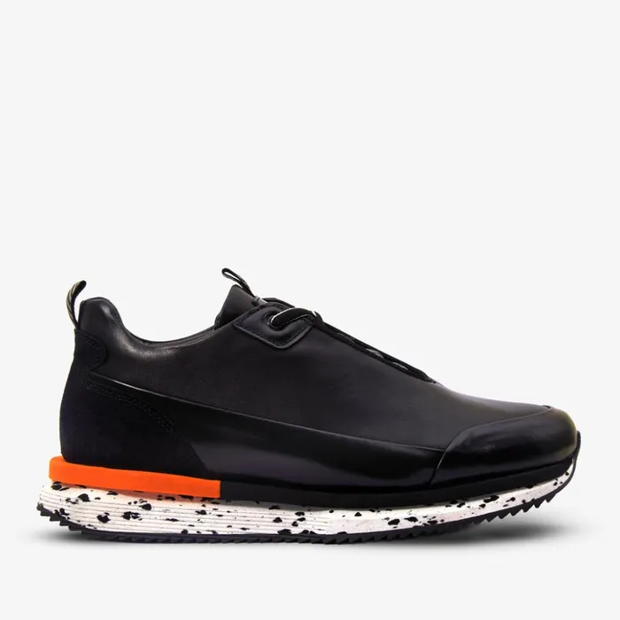 Vinci Leather Sneakers The Milford Black Leather Sneaker 8211 Men