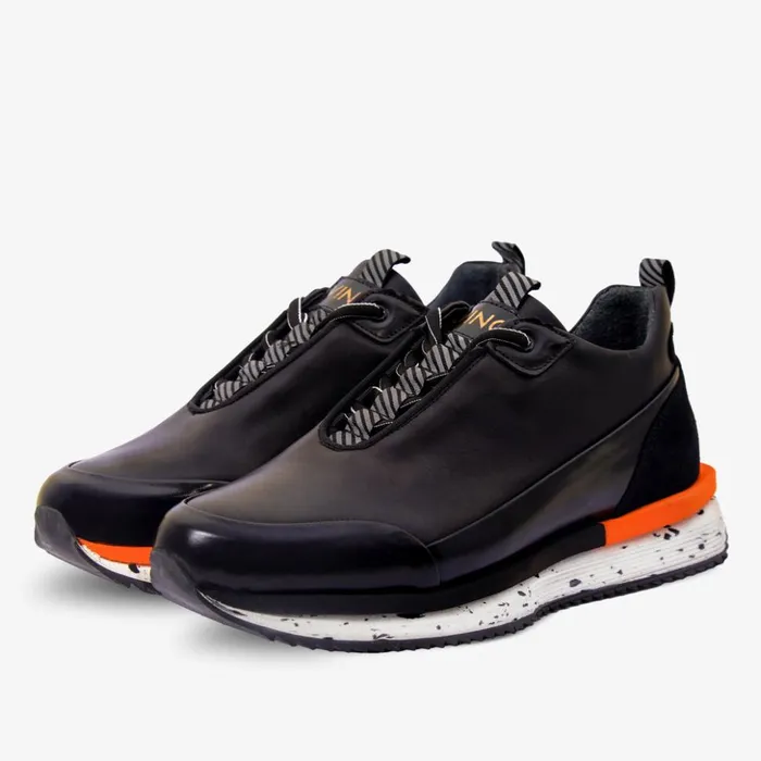 Vinci Leather Sneakers The Milford Black Leather Sneaker 8211 Men