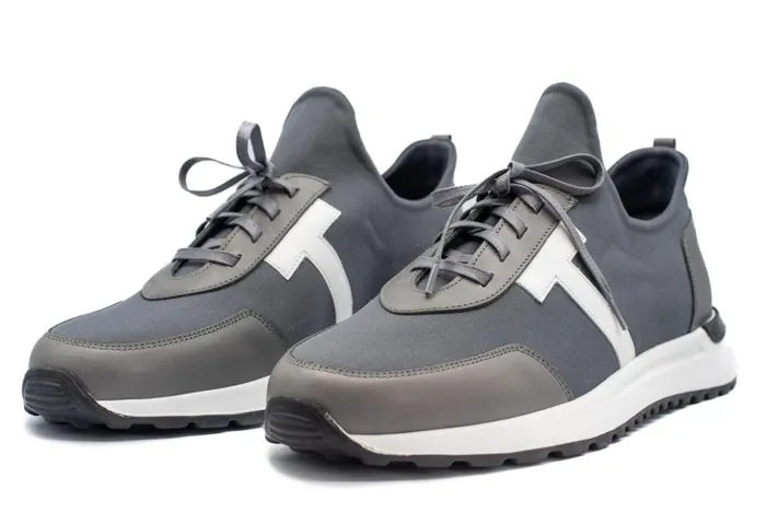 Vinci Leather Sneakers The Nebreska Grey Leather Sneaker 8211 Men