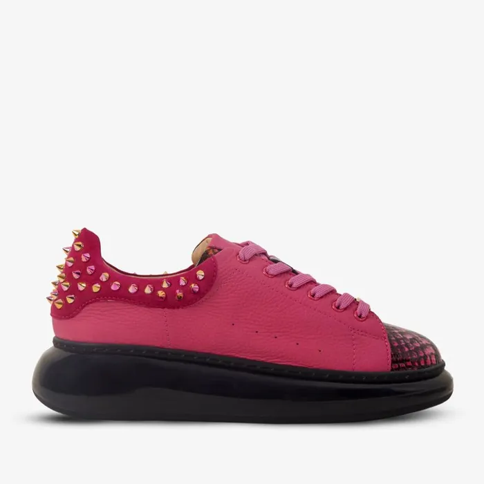 Vinci Leather Sneakers The Venezia Fushia Leather Sneaker 8211 Women