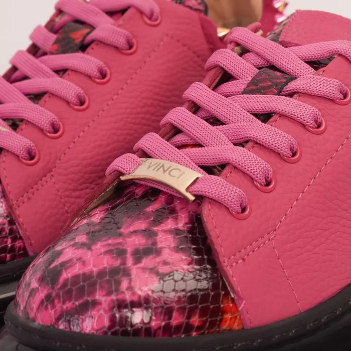 Vinci Leather Sneakers The Venezia Fushia Leather Sneaker 8211 Women