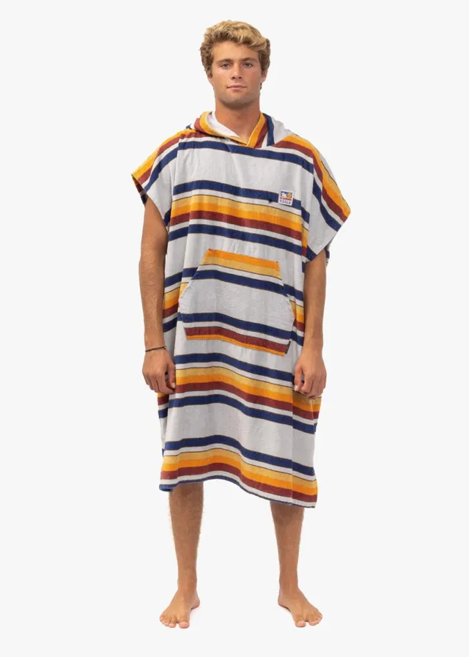 Vissla Changing Towel Poncho Grey Dawn Men Vissla Wetsuits