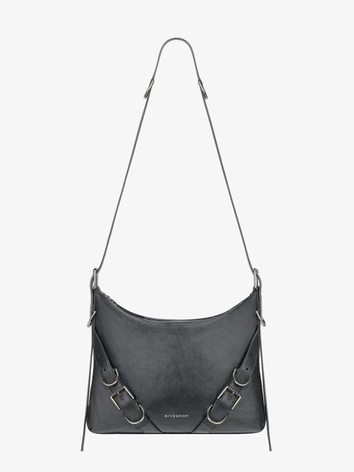 Voyou Crossbody Bag In Grained Leather Dark Grey Men Givenchy Crossbody Bags