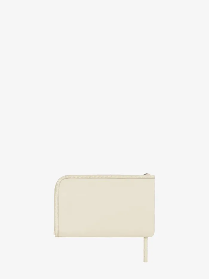 Voyou Pouch In Leather Natural Beige Women Givenchy Wallets and Card Holders