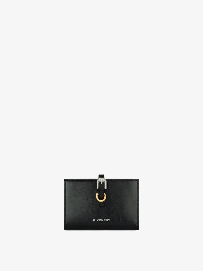 Voyou Wallet In Leather Black Women Givenchy Wallets and Card Holders