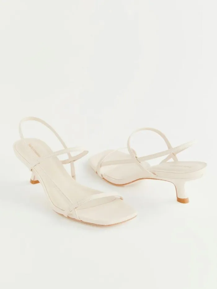 WeddingsShoes The Reformation Serenity Bare Sandal Almond Leather