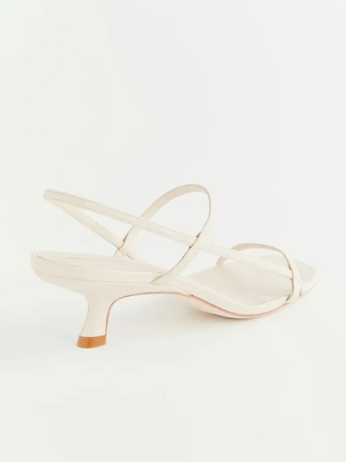 WeddingsShoes The Reformation Serenity Bare Sandal Almond Leather