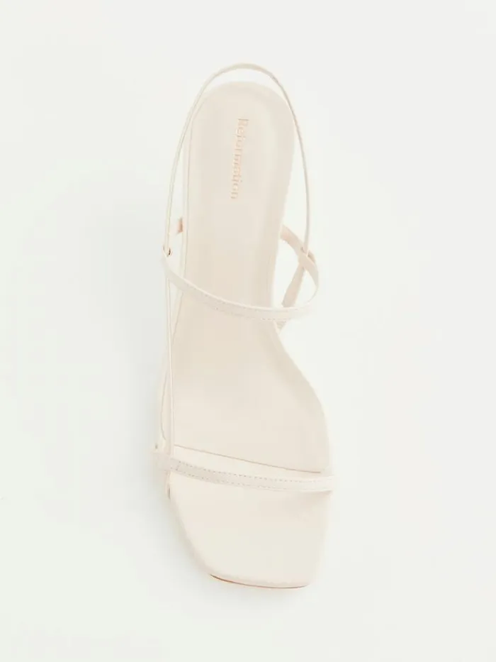 WeddingsShoes The Reformation Serenity Bare Sandal Almond Leather