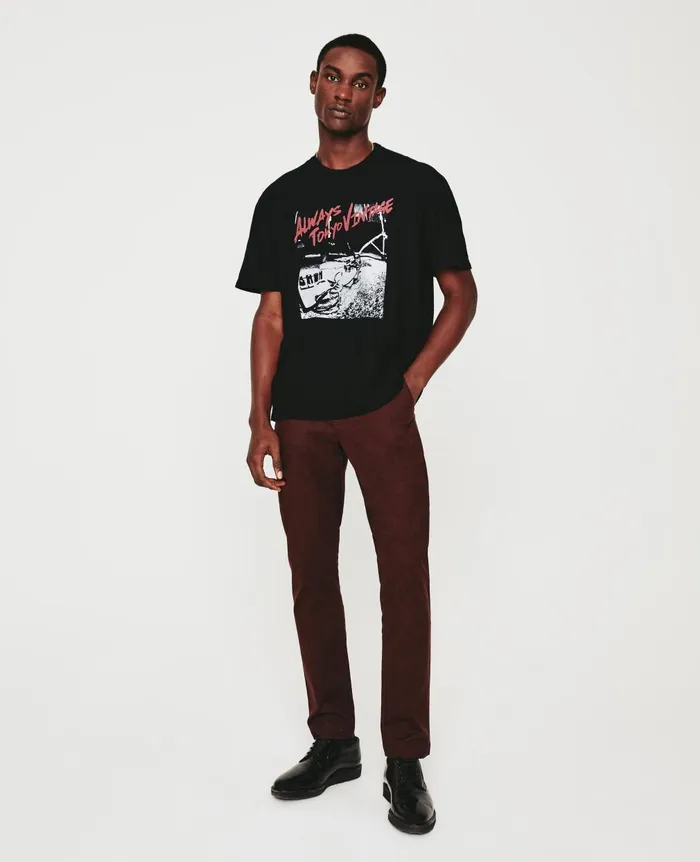Wesley Crew Live Band 5 Years True Black Men AG Jeans Tees Wesley Crew Live Band 5 Years True Black Men AG Jeans Tees