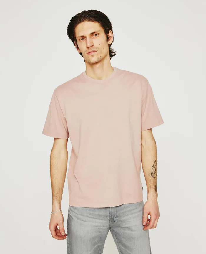 Wesley Crew Rose Cloud Men AG Jeans Tees