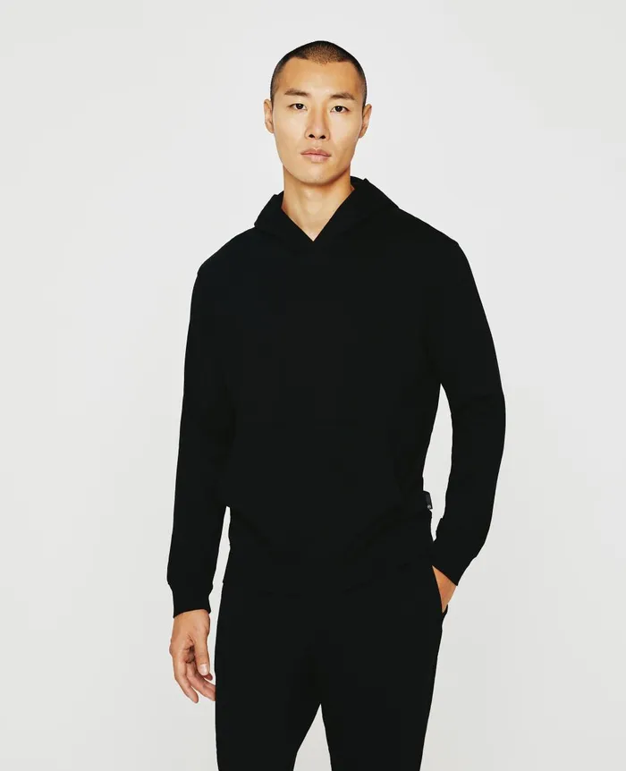 Wesley Hoodie True Black Men AG Jeans Sweatshirts