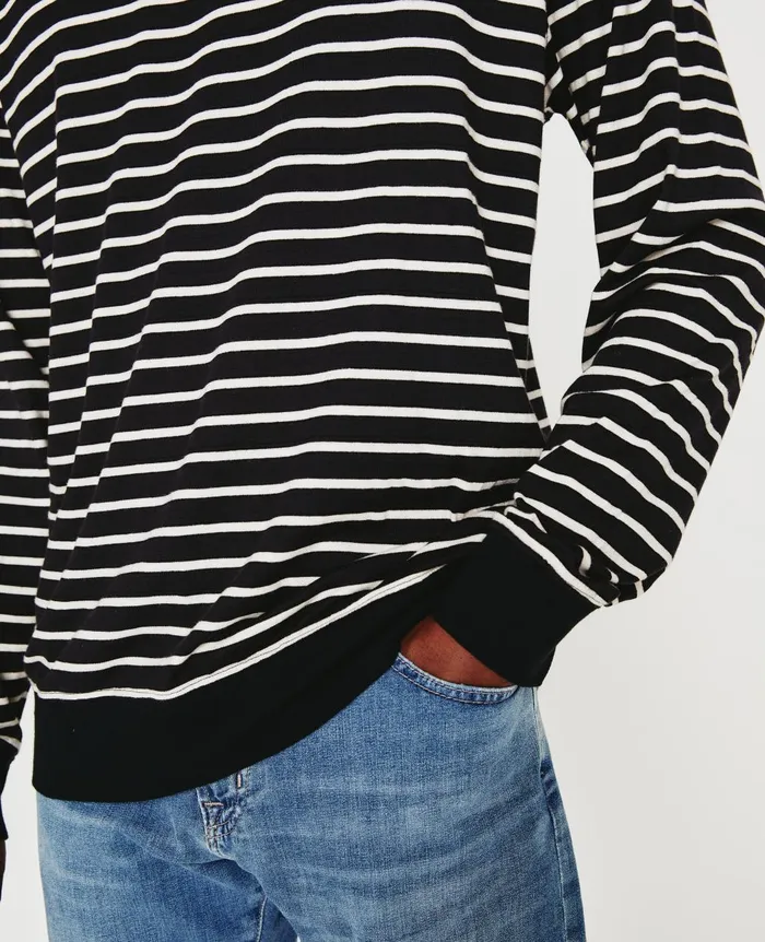 Wesley Pullover True Blackivory Dust Men AG Jeans Sweatshirts Wesley Pullover True Blackivory Dust Men AG Jeans Sweatshirts