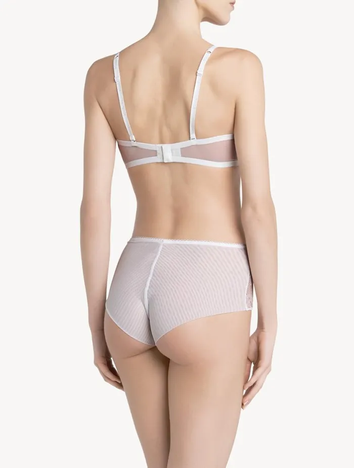 White Lace Bandeau Bra Lingerie La Perla Bandeau