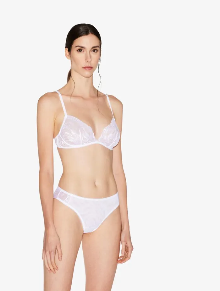White Lace Nonwired Bra LingerieSleepwear La Perla Triangle