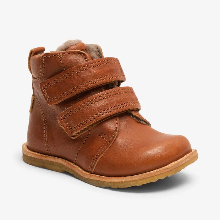 Winter boots edis tex cognac Brown bisgaardshoes KIDS