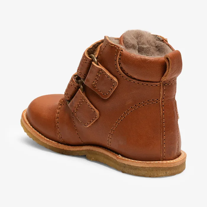 Winter boots edis tex cognac Brown bisgaardshoes KIDS