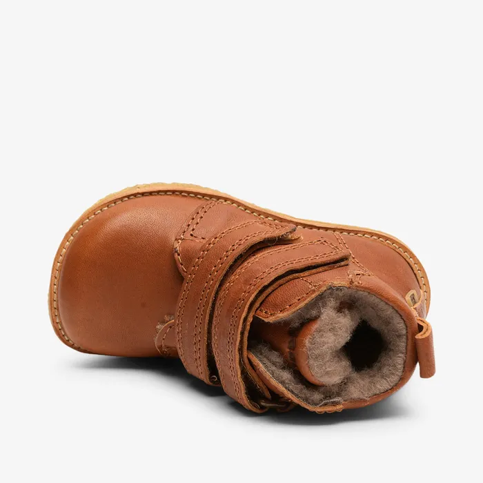 Winter boots edis tex cognac Brown bisgaardshoes KIDS