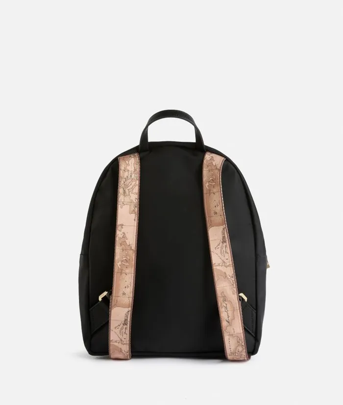 Woman Backpacks Bucket and Belt Bags Alviero Martini Nylon Metaverse Backpack Black