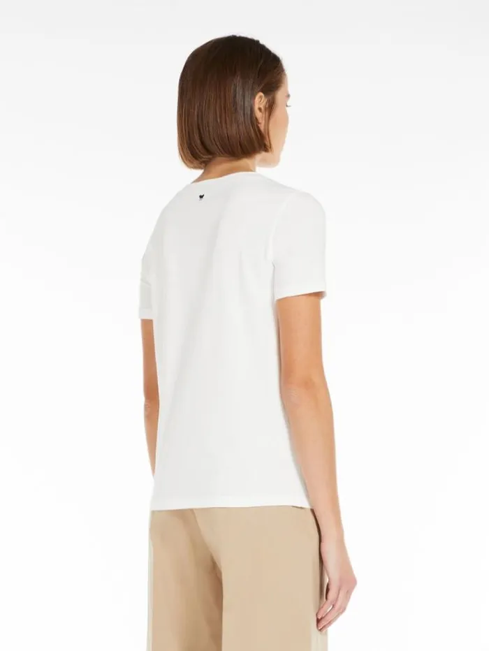 Woman Basic Jersey Tshirt White Maxmara Tshirts Woman Basic Jersey Tshirt White Maxmara Tshirts