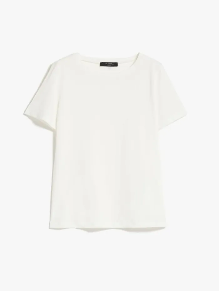 Woman Basic Jersey Tshirt White Maxmara Tshirts Woman Basic Jersey Tshirt White Maxmara Tshirts