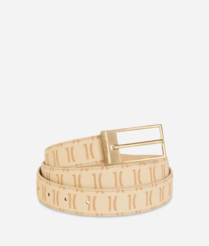 Woman Belts Alviero Martini Monogram Belt Cream