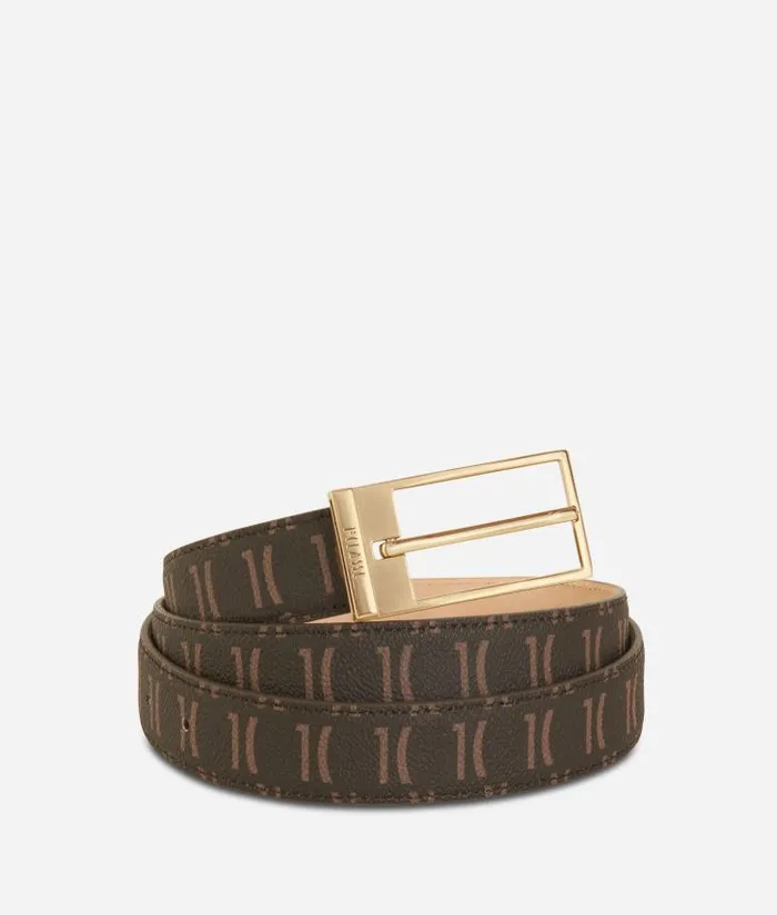 Woman Belts Alviero Martini Monogram Belt Dark Buff