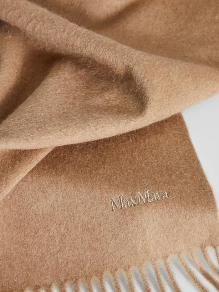 Woman Camelhair Stole Camel Maxmara Scarves And Foulards Woman Camelhair Stole Camel Maxmara Scarves And Foulards