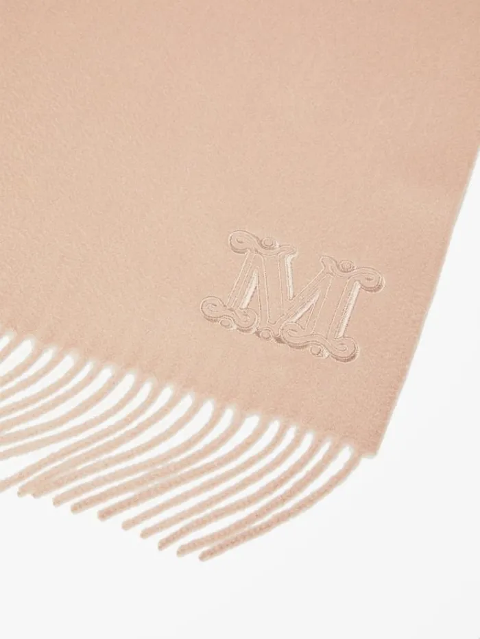 Woman Cashmere Stole Pink Maxmara Scarves And Foulards