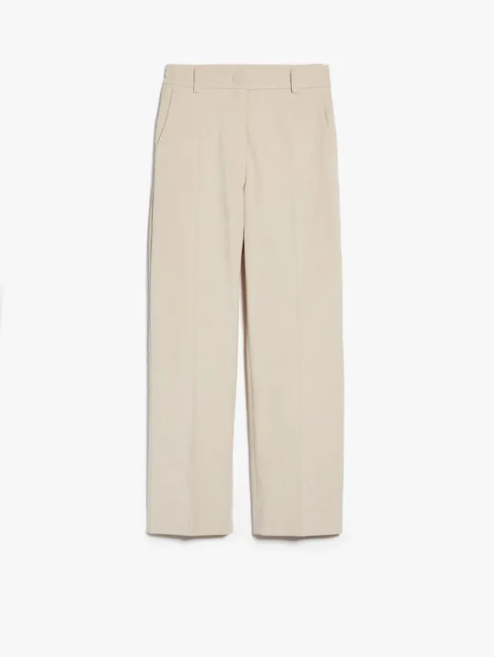 Woman Corduroy Trousers Ivory Maxmara Trousers Woman Corduroy Trousers Ivory Maxmara Trousers