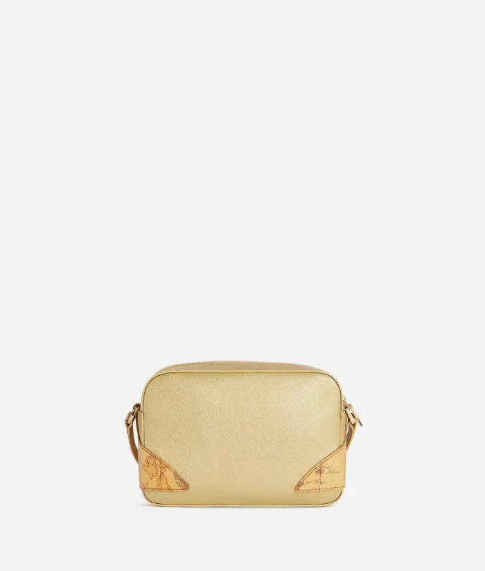 Woman Crossbody Bags Alviero Martini Flying City Small Reporter Crossbody Bag Bright Gold