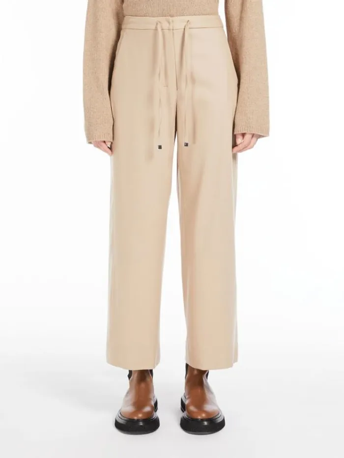 Woman Flannel Joggers Honey Maxmara Trousers