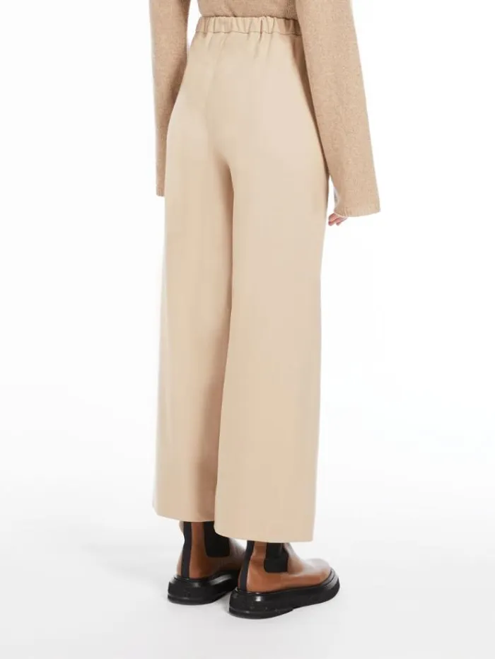 Woman Flannel Joggers Honey Maxmara Trousers Woman Flannel Joggers Honey Maxmara Trousers