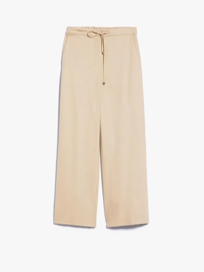 Woman Flannel Joggers Honey Maxmara Trousers Woman Flannel Joggers Honey Maxmara Trousers
