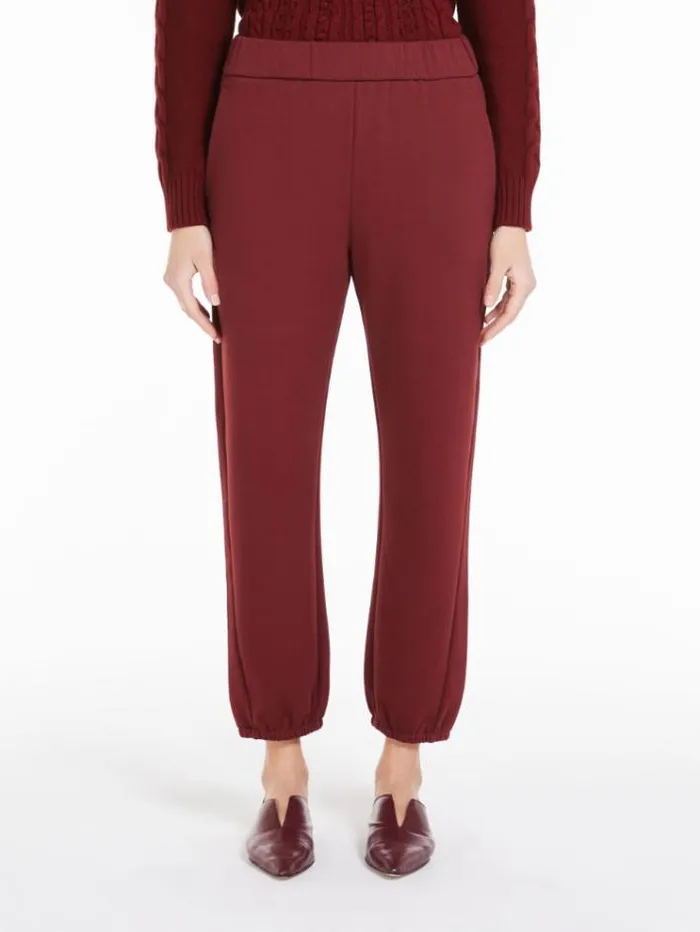 Woman Fleece Trousers Brick Red Maxmara Trousers